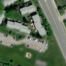 Old Volleyball Court — aerial view
