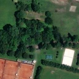 Sand Volleyball Court — aerial view