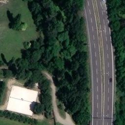 Sand Volleyball Court — aerial view