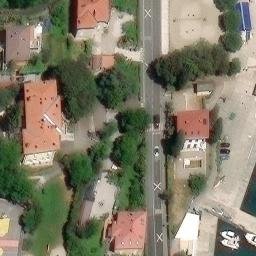 Sand Volleyball Court — aerial view