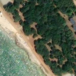 Sand Volleyball Court — aerial view