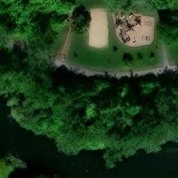 Saint-Timothée Beach Volleyball Court #1 — aerial view