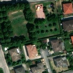 Sand Volleyball Court — aerial view