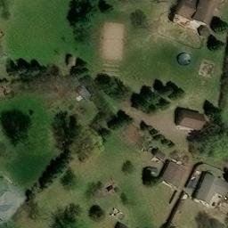 Sand Volleyball Court in Otsego, MN — aerial view