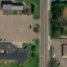 Forest Lake Beach Volleyball Court #1 — aerial view