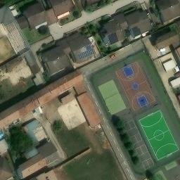 Volleyball Court near Gambolò — aerial view