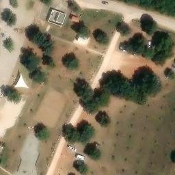 Sand Volleyball Court — aerial view