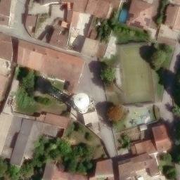Volleyball Court near Annicco — aerial view