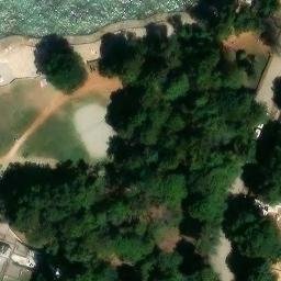 Sand Volleyball Court — aerial view