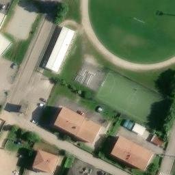 Sand Volleyball Court — aerial view