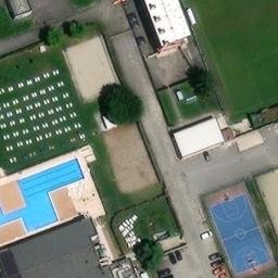Sand Volleyball Court — aerial view