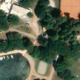 Sand Volleyball Court — aerial view