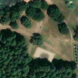 Sand Volleyball Court — aerial view