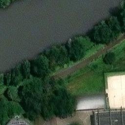 Sand Volleyball Court — aerial view