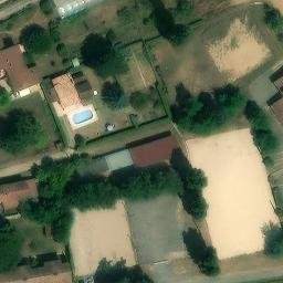Sand Volleyball Court — aerial view