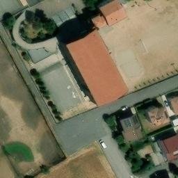 Sand Volleyball Court — aerial view