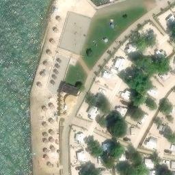 Sand Volleyball Court — aerial view