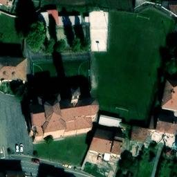 Sand Volleyball Court — aerial view