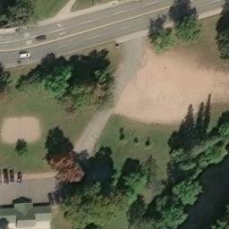 Merrill Beach Volleyball Court #3 — aerial view