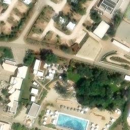 Sand Volleyball Court — aerial view