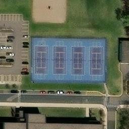 Coon Rapids Beach Volleyball Court #1 — aerial view