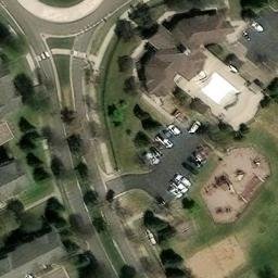The Lakes Beach Volleyball Court #1 — aerial view