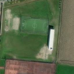 Sand Volleyball Court — aerial view