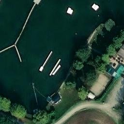 Sand Volleyball Court — aerial view