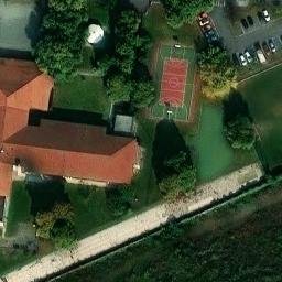 Volleyball Court near Settimo Torinese — aerial view