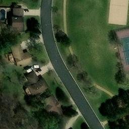 Sand Volleyball Court in Lexington, MN — aerial view