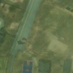 Coaticook Beach Volleyball Court #2 — aerial view