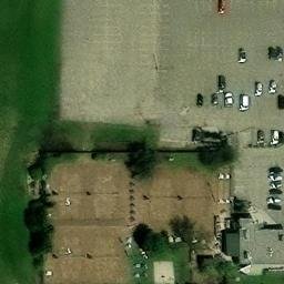 Sand Volleyball Court in Corcoran, MN — aerial view