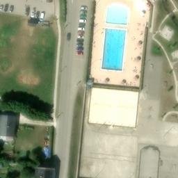 Sand Volleyball Court — aerial view