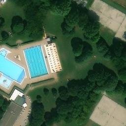 Sand Volleyball Court — aerial view