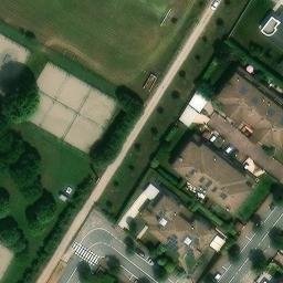 Sand Volleyball Court — aerial view