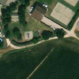 Sand Volleyball Court — aerial view