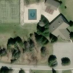 Fish Creek Beach Volleyball Court — aerial view