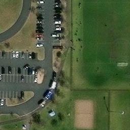 Brooklyn Park Beach Volleyball Court #1 — aerial view