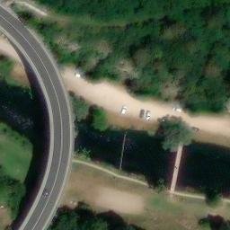 Sand Volleyball Court — aerial view