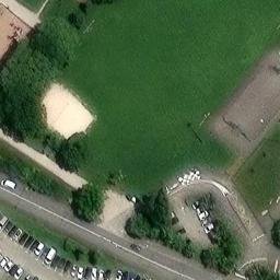 Sand Volleyball Court — aerial view