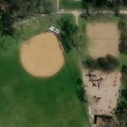 Spring Lake Park Beach Volleyball Court #3 — aerial view