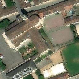 Volleyball Court near Bozzolo — aerial view