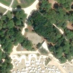 Sand Volleyball Court — aerial view