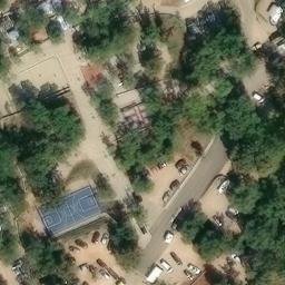 Sand Volleyball Court — aerial view