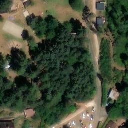 Volleyball Court near Collonges-la-Rouge — aerial view
