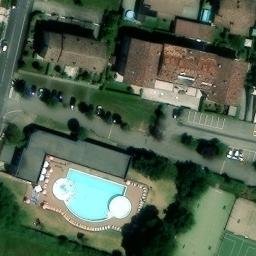Sand Volleyball Court — aerial view