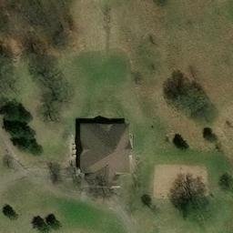 Sand Volleyball Court in Shoreview, MN — aerial view