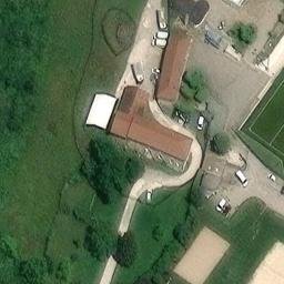 Sand Volleyball Court — aerial view