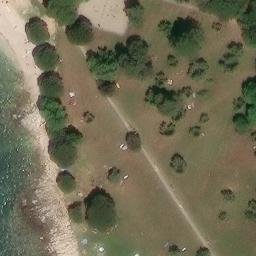 Sand Volleyball Court — aerial view
