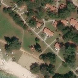 Sand Volleyball Court — aerial view